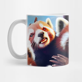 Red Panda Lesser Wild Nature Funny Happy Humor Photo Selfie Mug